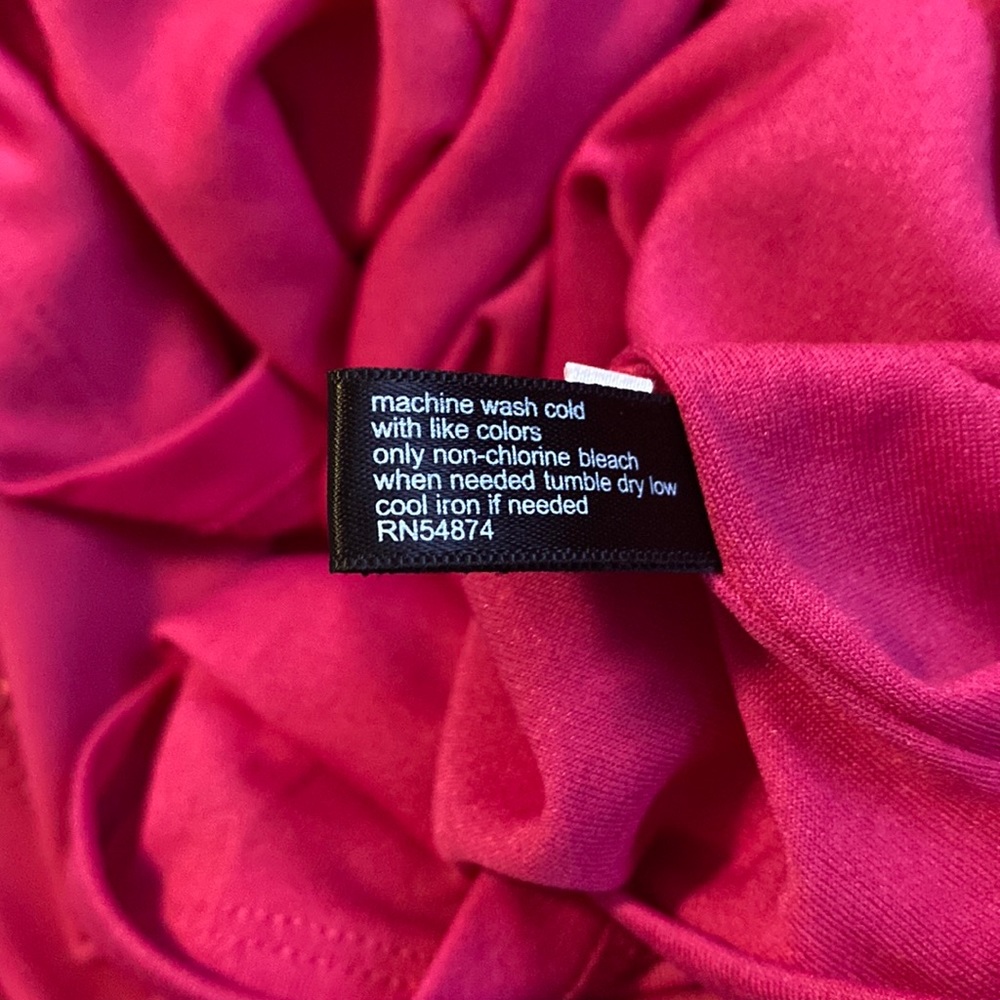 The Limited Berry Fuchsia Pink Open Sleeve Tie Waist Lined Dress NWT - Picture 12 of 12